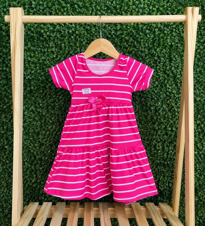 Vestido Listrado Rosa II