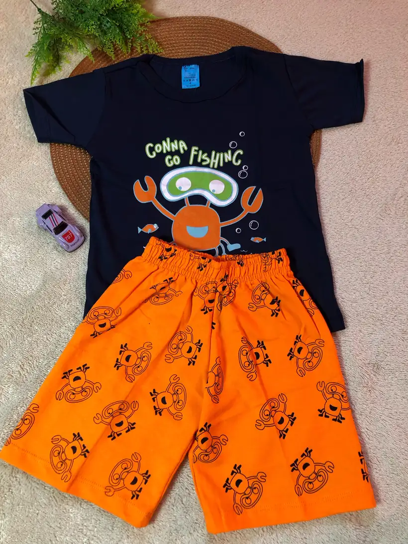 Conjunto Crab Laranja